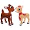 Lighted Rudolph & Clarice Outdoor Christmas Décor Set